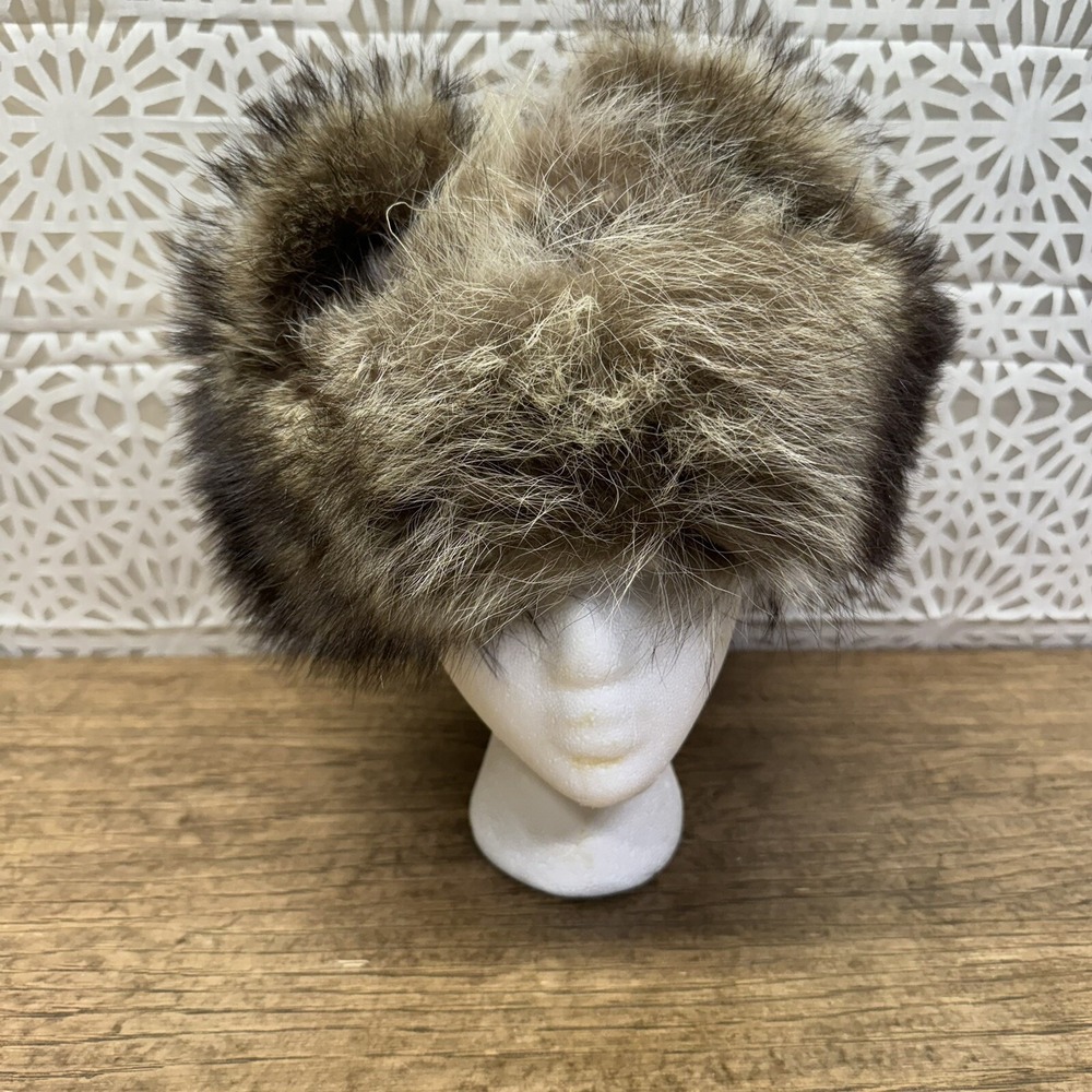 Vintage Brown Fur Women's‎ Trapper Hat - Picture 7 of 11